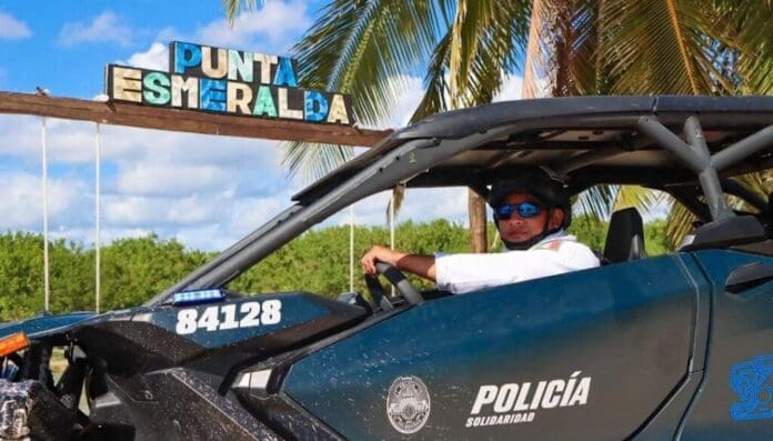 Al cierre del año, gobierno de Estefanía Mercado mantiene firmes las acciones de seguridad en Playa del Carmen.