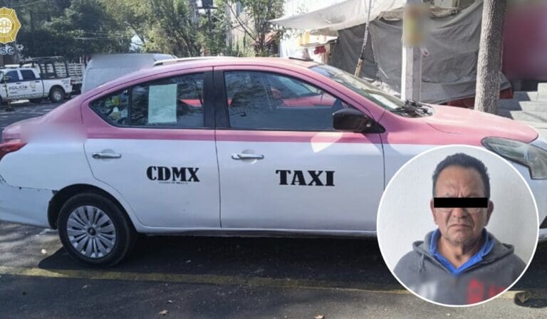 Taxista es detenido por asaltar y privar de la libertad a pasajera en la Cdmx