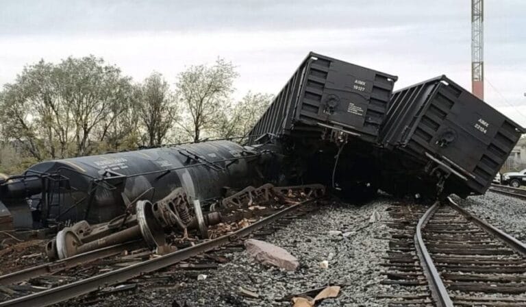 Accidente ferroviario Tren se descarrila en Agua Zarca, Sonora