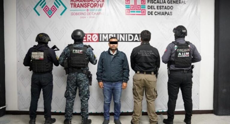 Detienen en Chiapas a alcalde de Morena con presuntos nexos con el crimen organizado. Se suma a las aprehensiones de policías.