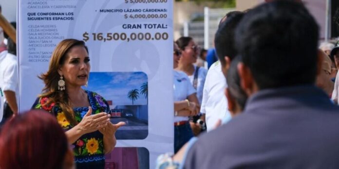 Tendrá Holbox por primera vez en su historia Estación de Policía y Base de Protección Civil, dijo Mara Lezama.