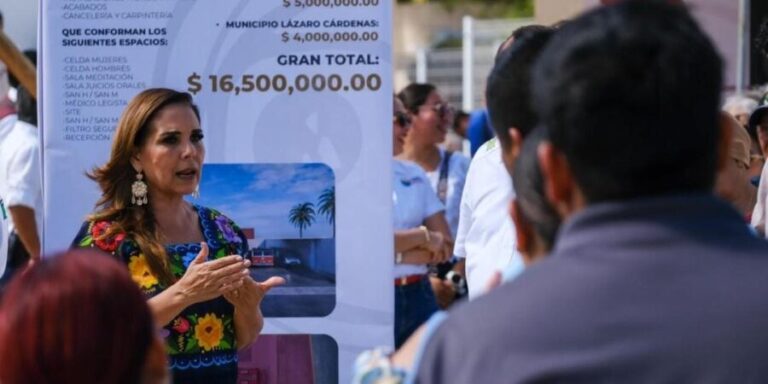 Tendrá Holbox por primera vez en su historia Estación de Policía y Base de Protección Civil, dijo Mara Lezama.