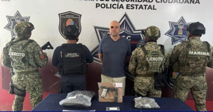 Capturan en Cancún a un integrante de una célula criminal cubana supuestamente vinculada con el Cártel de Sinaloa.