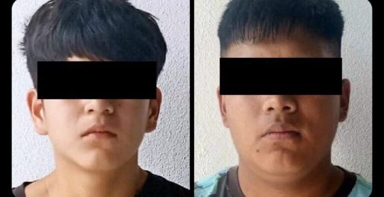 Detienen a asaltantes de mujeres y niños en picnic en Puebla; resultaron dos menores de edad de 16 y 17 años.