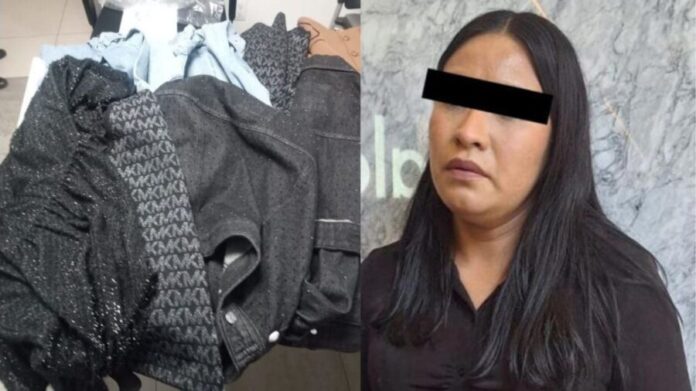 Detienen a mujer tras intentar robar más de 28 mil pesos en ropa de lujo en Naucalpan, Edomex
