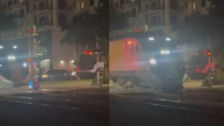 Robot que repartía comida es destrozado por un tren en Florida, Estados Unidos