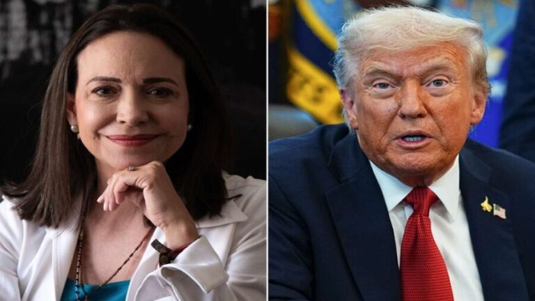 Donald Trump evalúa incluir a opositora María Corina Machado en el futuro gobierno de Venezuela