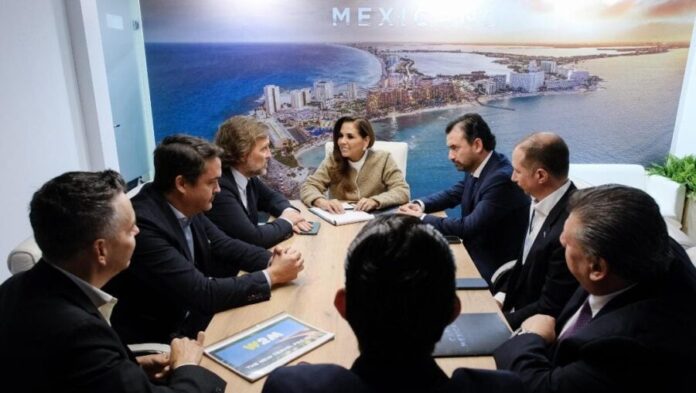 Mara Lezama fortalece alianza con World2Meet; se impulsa el turismo en el Caribe Mexicano, Capital Mundial de las Vacaciones.