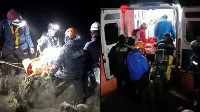 Rescatan a mujer lesionada en el parque Iztaccíhuatl-Popocatépetl, Edomex