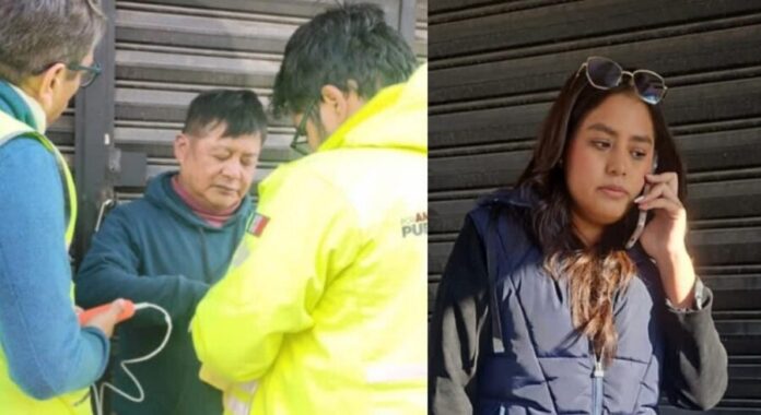 Unos franeleros del centro de Puebla agreden a reportera y camarógrafo de Imagen Televisión. Pagarán la compostura del equipo.