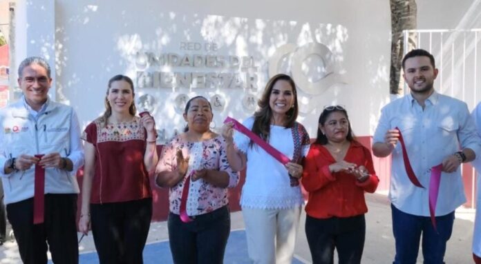 Inaugura la gobernadora Mara Lezama Espinosa la Unidad del Bienestar en la zona continental de Isla Mujeres.