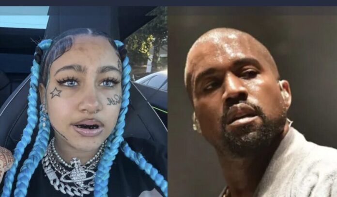 Kanye West canta con su hija North durante la segunda fecha de su concierto en México