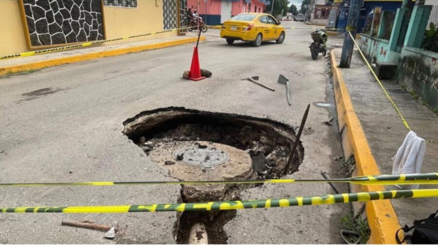 Hombre pierde la vida tras caer en un socavón que llevaba seis meses abierto en Guasave, Sinaloa