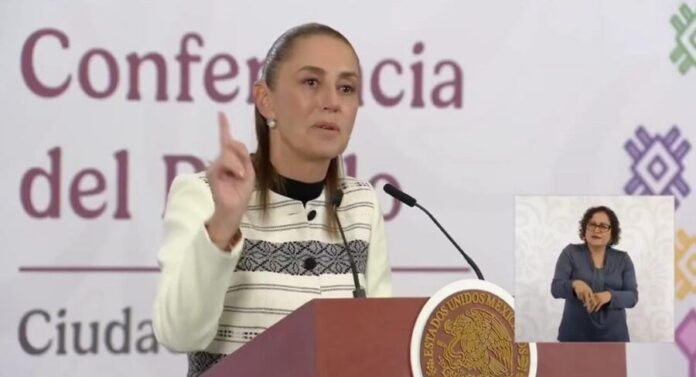 Insiste Claudia Sheinbaum Pardo que México solo exporta el uno por ciento de su producción de petróleo a Cuba.