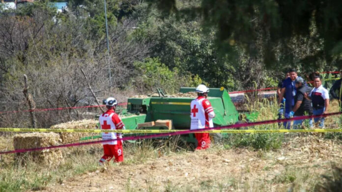Joven fallece al quedar atrapado en una máquina empacadora en Tlaxcala