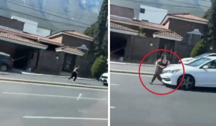 Mujer se arroja a la vialidad y es atropellada en Paseo de los Leones, Monterrey