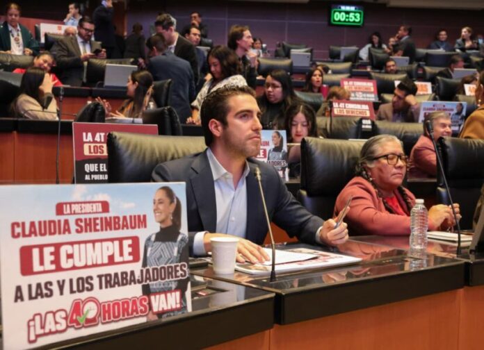 Gino Segura vota a favor de la dignificación de las y los trabajadores con la reforma de las 40 horas