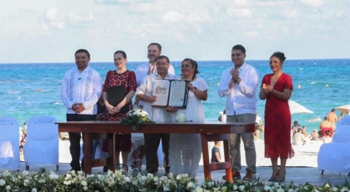 Gobierno de Estefanía Mercado fortalece la unión familiar con las Bodas Colectivas 2026 del DIF Playa del Carmen.