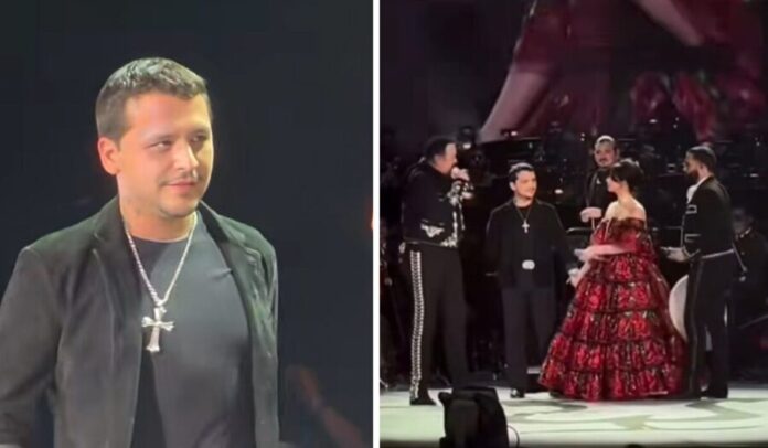 Video Christian Nodal canta con los Aguilar visiblemente incómodo fans creen que Pepe lo obligó