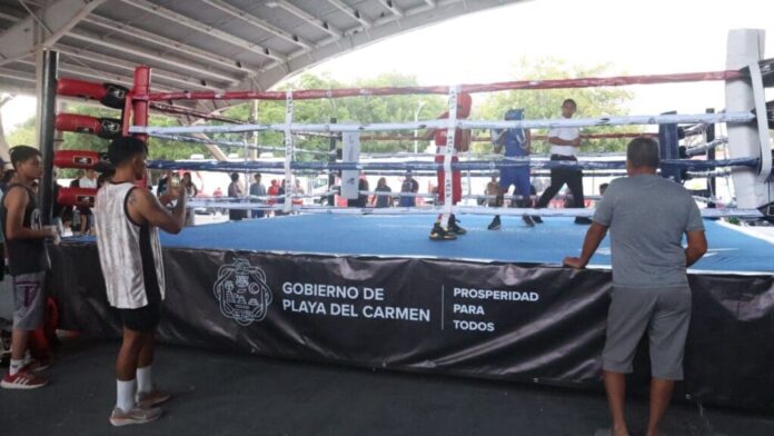 Gobierno de Estefanía Mercado pone en marcha el programa “Box en tu colonia” para fomentar el deporte en Playa del Carmen