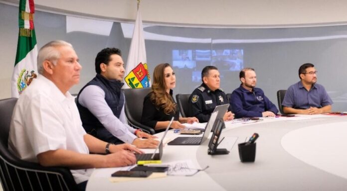 Más de 10 mil elementos refuerzan la seguridad en Quintana Roo, siguen actividades económicas: Mara Lezama.