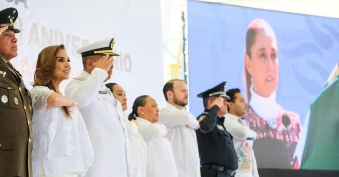 En el 205 aniversario del Día de la Bandera, Mara Lezama convoca a las juventudes a fortalecer la cultura de paz.