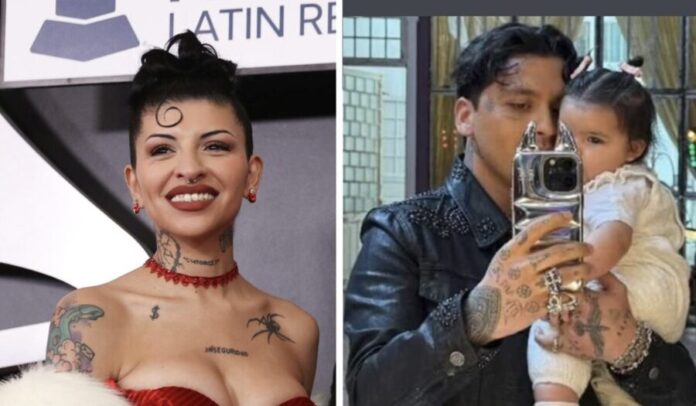 Christian Nodal niega abandono y culpa a Cazzu por no poder ver a su hija