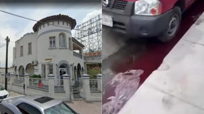 Acusan a embalsamadora de arrojar sangre directamente a la calle en Monterrey, Nuevo León