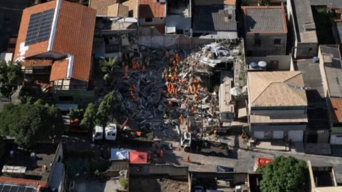 Mueren seis personas sepultadas tras colapso de asilo de ancianos en Brasil