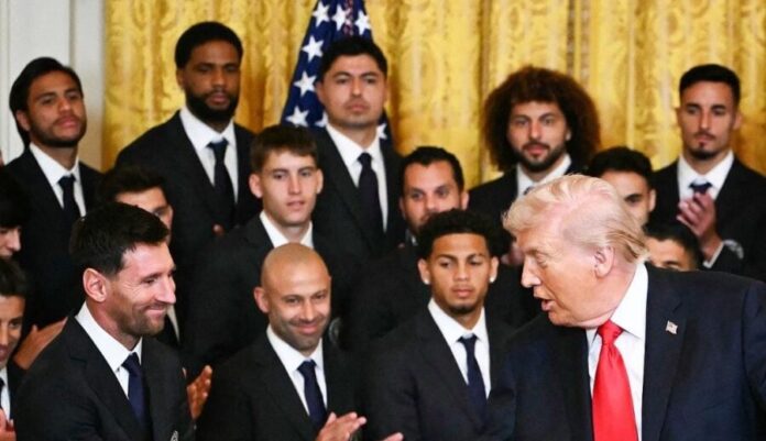 Lionel Messi y el Inter Miami visitan a Donald Trump en la Casa Blanca. El presidente de Estados Unidos logró la foto que quería.