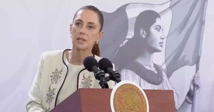 Reitera Claudia Sheinbaum su rechazo a quela esposa del gobernador de SLP sea candidata en las elecciones de 2027.