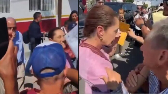 Video: Le pican el ojo a Claudia Sheinbaum durante acto público en Ixtlán del Río, Nayarit