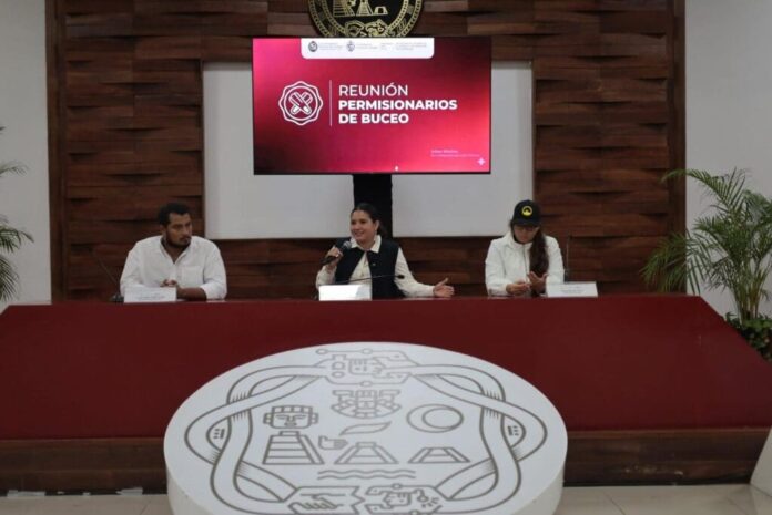 Promueve gobierno de Estefanía Mercado inclusión económica del sector de buceo en la transformación de Playa del Carmen