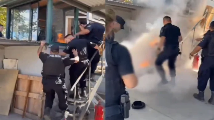 Trabajador se prende fuego para exigir el pago de su salario en Argentina