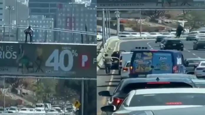 Hombre se fractura las piernas tras arrojarse desde un puente en Querétaro