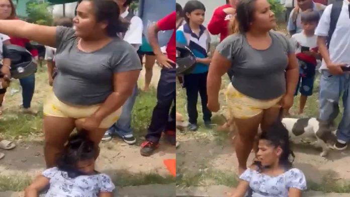 Madre somete a mujer que intentaba secuestrar a su hijo en Honduras