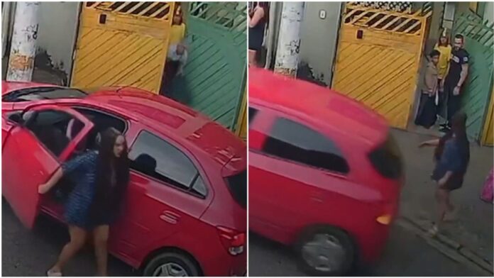 Sujeto roba auto con un bebé dentro en Brasil